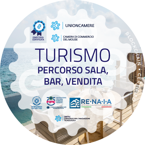 Turismo: percorso Sala, Bar, Vendita